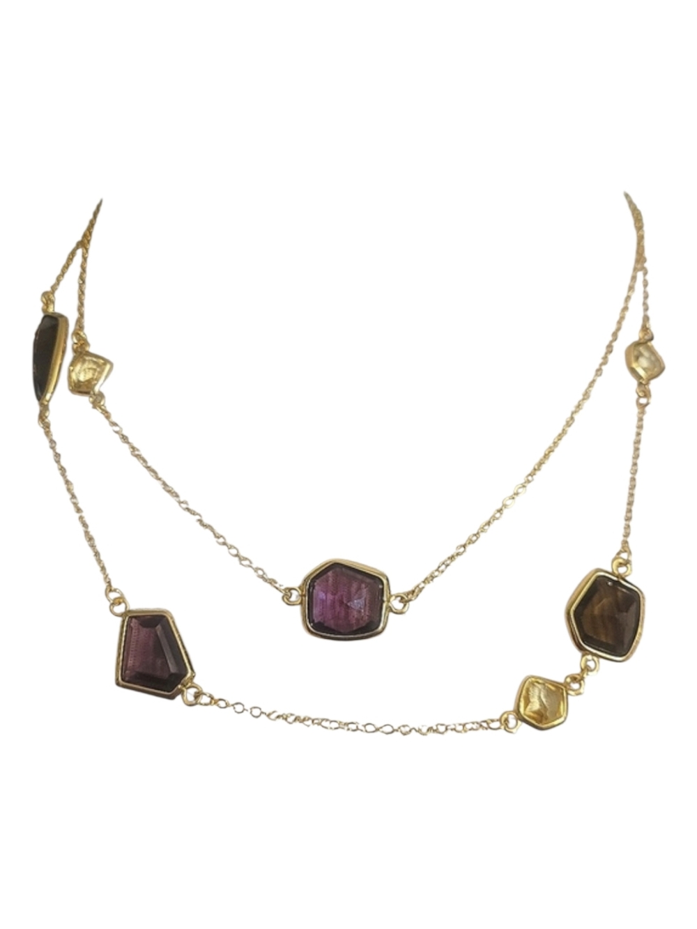 Stella & Dot Pippa Purple Necklace